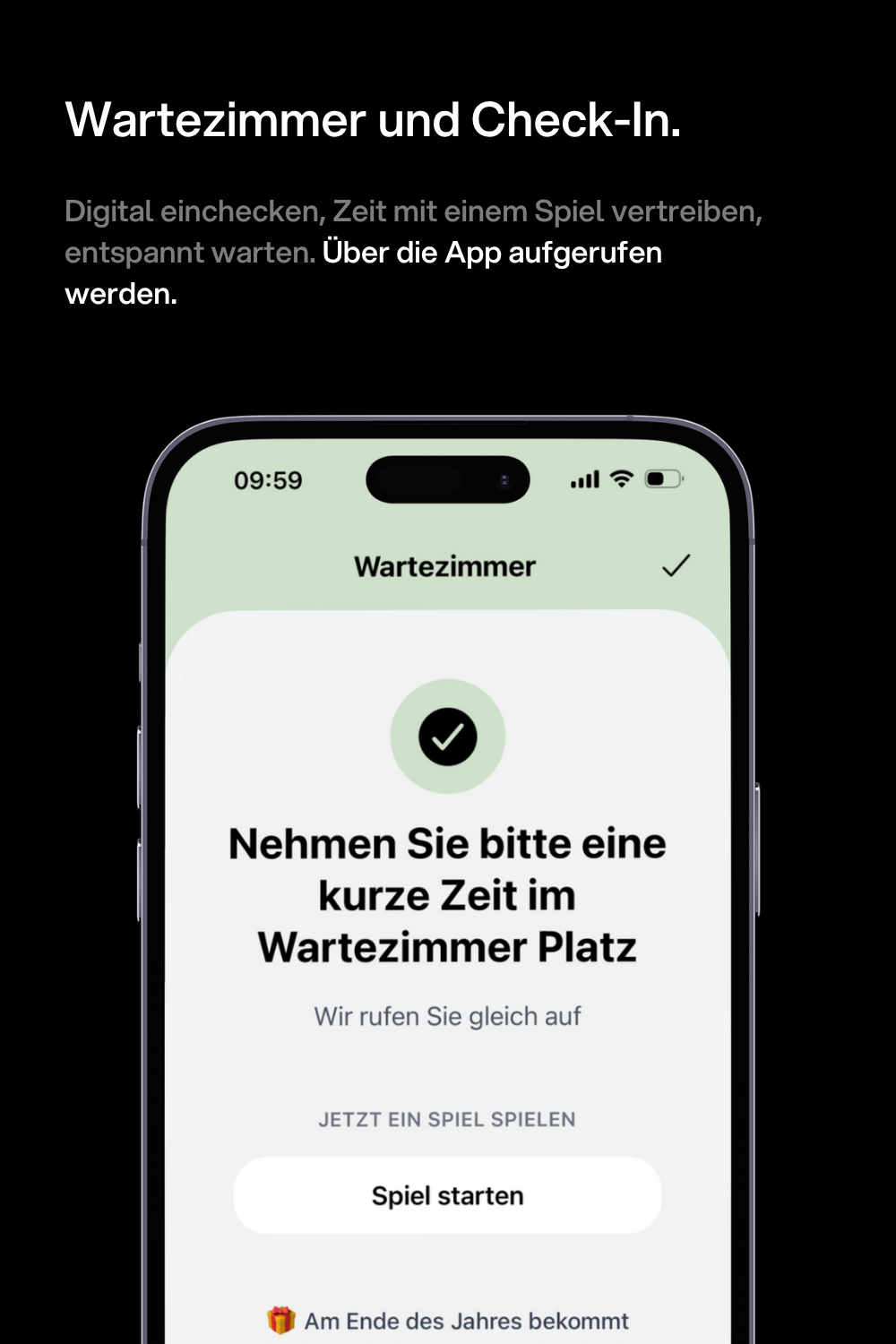 kaya Patienten-App - Wartezimmer Check-in